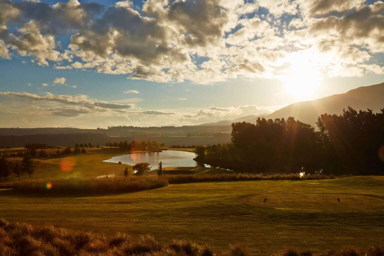 Terrace Downs tenth tee in New Zealand