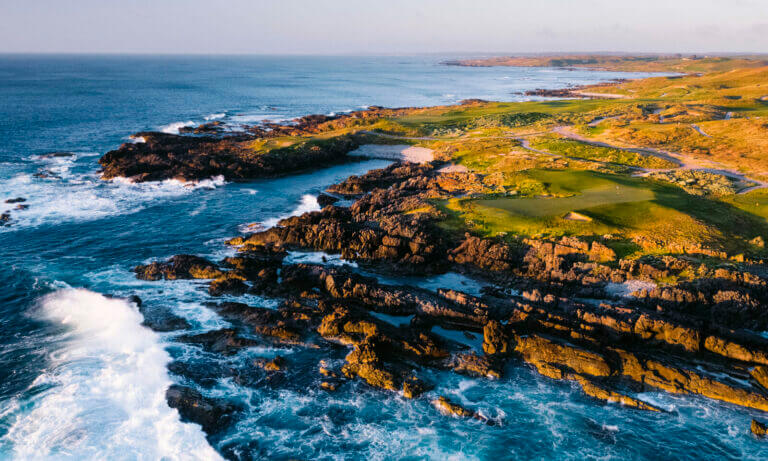 Ocean Dunes golf course aerial