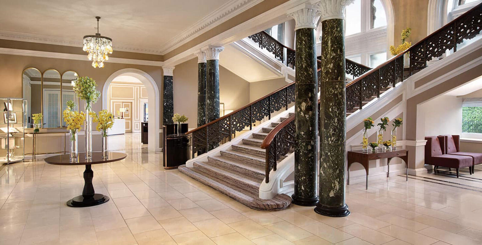 The Caledonian Hotel Edinburgh Entrance stairway